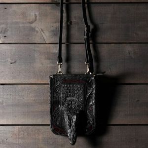2019/12 クロコダイル頭付き サコッシュショルダーバッグ