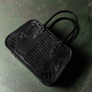 2019/12 ミニボストンバッグ フル クロコ インレイ