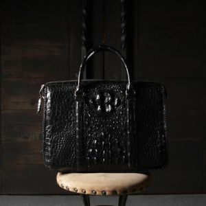 2020/12 クロコダイル縁編みブリーフケース