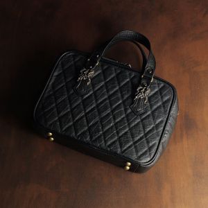 2022/12 キルティングブリーフケース 小 アメリカバイソン