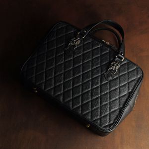 2022/12 キルティングブリーフケース 大 アメリカバイソン