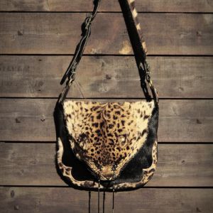 2017/12 豹 頭付き ショルダーバッグ