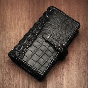 2017/12 システム手帳 ブラッククロコダイル