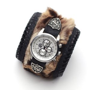 2018/01 リストバンド 腕時計 ヒョウ毛皮