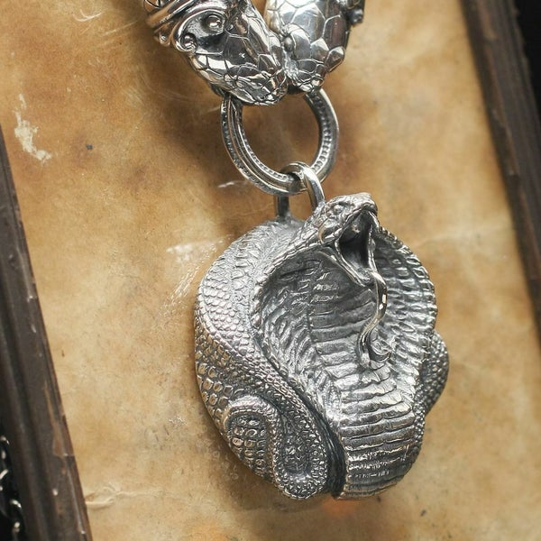 レザーブランドS'FACTORY コブラペンダント Silver925 メンズ アクセサリー ネックレス