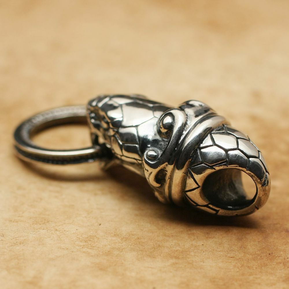 レザーブランドS'FACTORY コブラリングヘッド ペンダントトップ Silver925 メンズ アクセサリー ネックレス