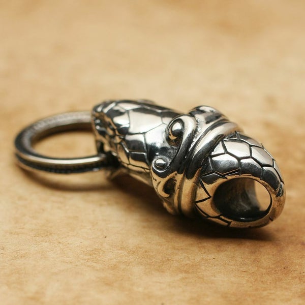 レザーブランドS'FACTORY コブラリングヘッド ペンダントトップ Silver925 メンズ アクセサリー ネックレス