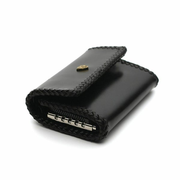 レザーブランドS'FACTORY キーウォレット カウレザー ブラック（牛革） メンズ革財布