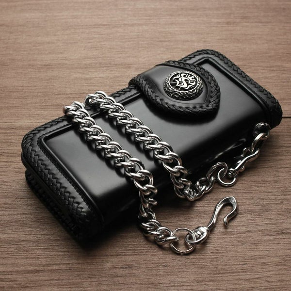 レザーブランドS'FACTORY ウォレット チェーン スタンダード シルバー ブラス（真鍮）アクセサリー