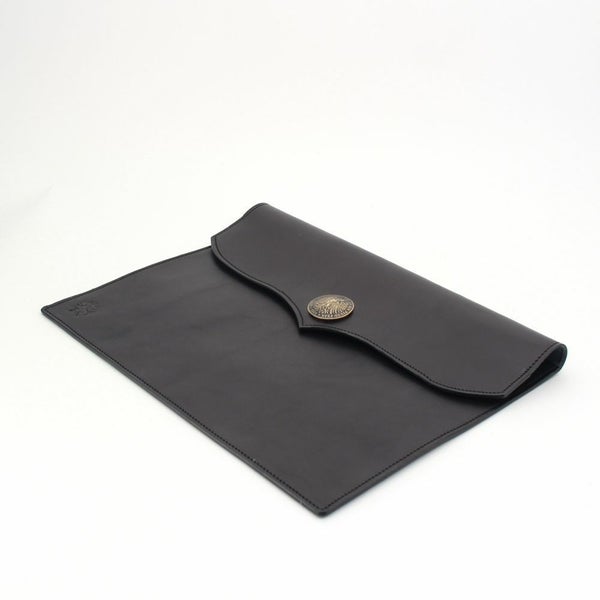レザーブランドS'FACTORY ドキュメントケース Lサイズ カウレザー ブラック（牛革）栃木レザー 書類入れ