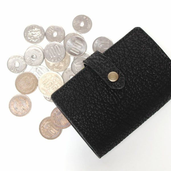 レザーブランドS'FACTORY レザーコインクリップ サメ革（シャークスキン）