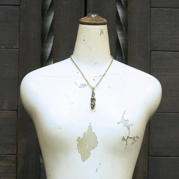 レザーブランドS'FACTORY BURNOUT ペンダントトップ ブラス（真鍮） メンズ アクセサリー ネックレス Animal Worship Silver