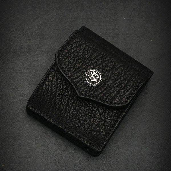 レザーブランドS'FACTORY ビルフォールド ウォレット シャーク（サメ革） メンズ革財布