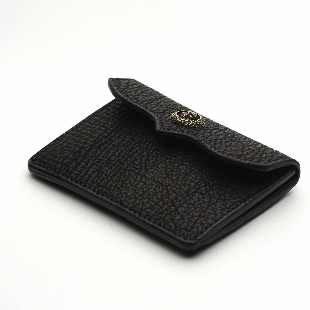 レザーブランドS'FACTORY スマート ショート ウォレット シャーク（サメ革） メンズ革財布