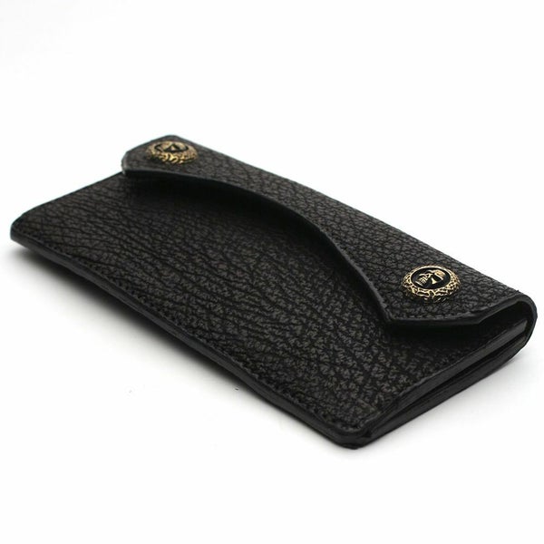 レザーブランドS'FACTORY  スマート ロング ウォレット シャーク（サメ革）革財布