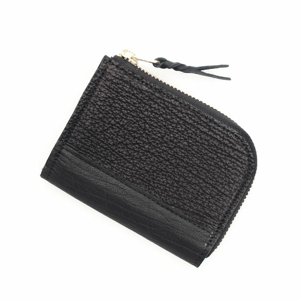 ショートウォレット S'FACTORY 革財布 L字ファスナー ショートウォレット シャーク（サメ革）│メンズ革小物