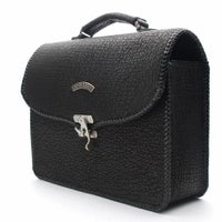 縁編みセカンドバッグ シャーク（サメ革）│メンズ革小物通販 S