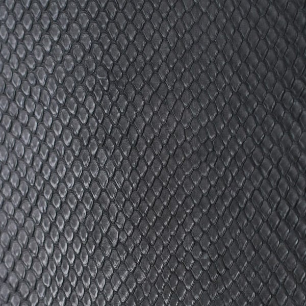 レザーブランドS'FACTORY 縁編みセカンドバッグ ブラックパイソン（ヘビ革）メンズ ブリーフケース バッグ