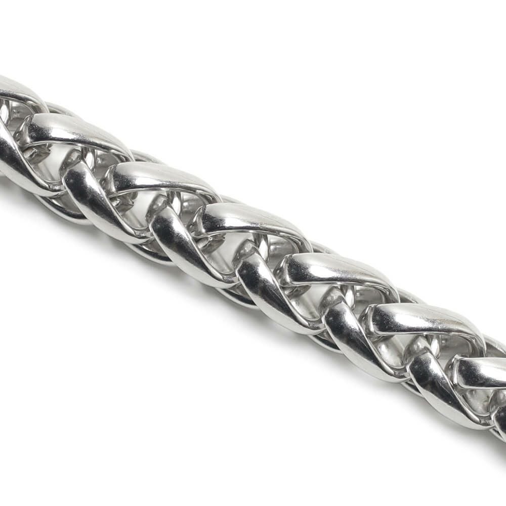 レザーブランドS'FACTORY ショート ウォレット チェーン インフィニティー シルバー ブラス（真鍮）アクセサリー 短い 