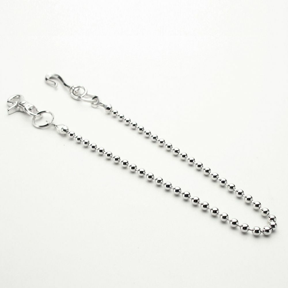 レザーブランドS'FACTORY ウォレット チェーン ボール小 シルバー ブラス（真鍮）アクセサリー