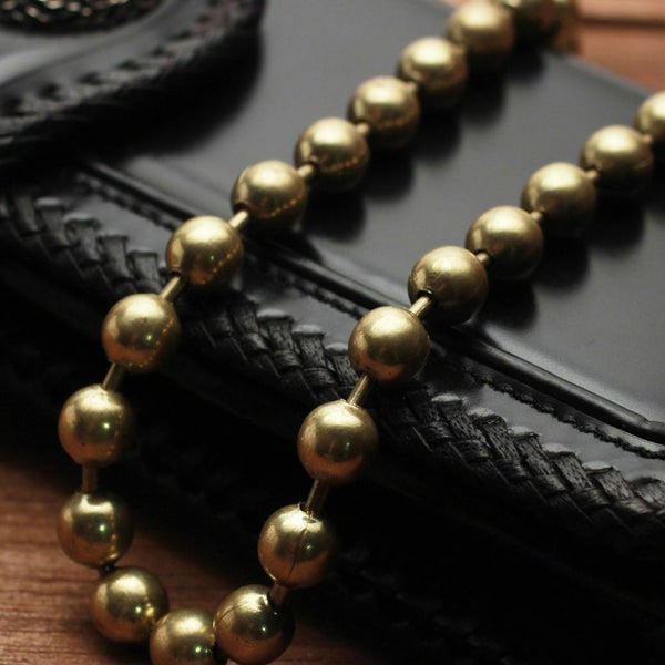 レザーブランドS'FACTORY ウォレット チェーン ボール大 ゴールド ブラス（真鍮）アクセサリー