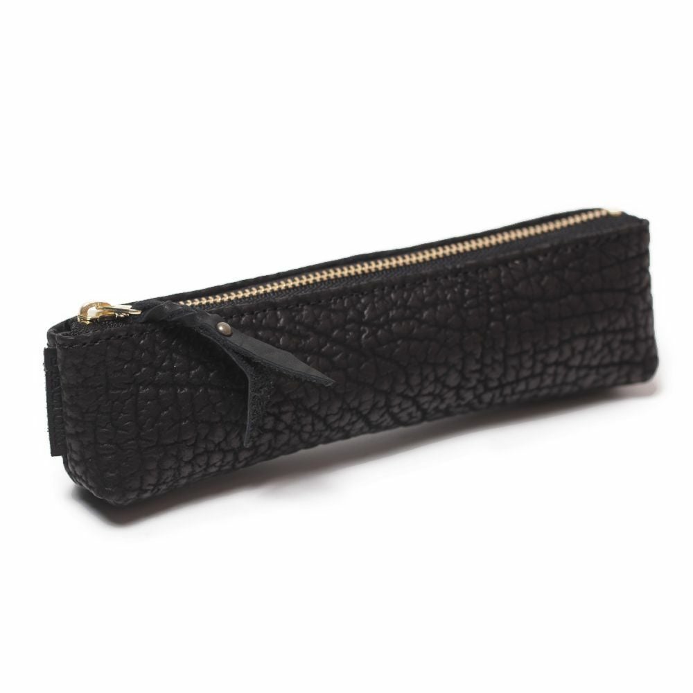 レザーブランドS'FACTORY ファスナーペンケース シャーク（サメ革） ステーショナリー 本革