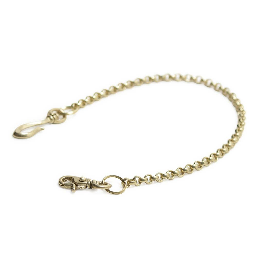 ウォレット チェーン 真鍮 ブラス ゴールド 細い メンズ 鎖