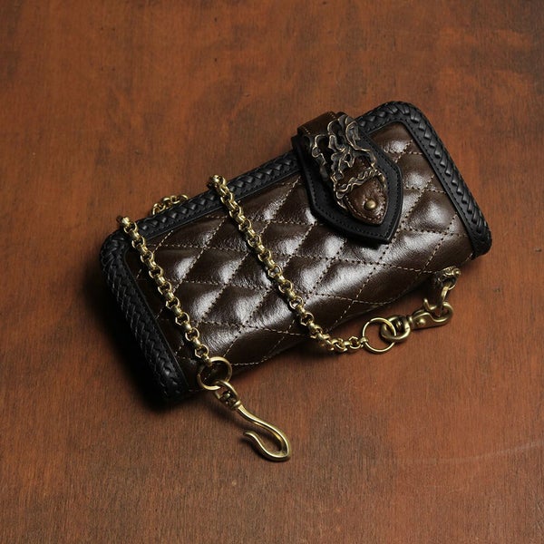 ウォレット チェーン 真鍮 ブラス ゴールド 細い メンズ 鎖