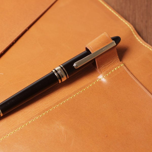 レザーブランドS'FACTORY「Rhodia レザーメモカバー No.16 A5サイズ カウレザー キャメル（牛革）」商品画像