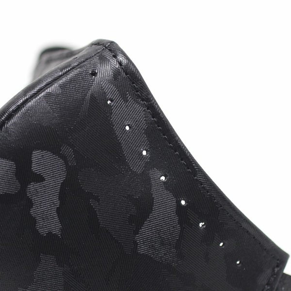 レザーブランドS'FACTORY「レザーカラスマスク カモフラ ブラック」商品画像