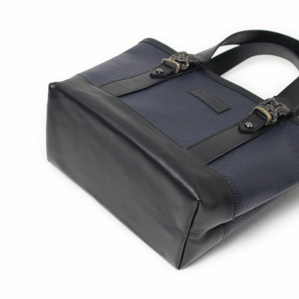 レザーブランドS'FACTORY「BURNOUTミニトート バッグ カウ ネイビー（牛革）」商品画像