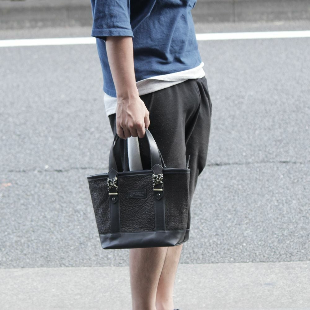 レザーブランドS'FACTORY「BURNOUTミニトート バッグ シャーク（サメ革）」商品画像