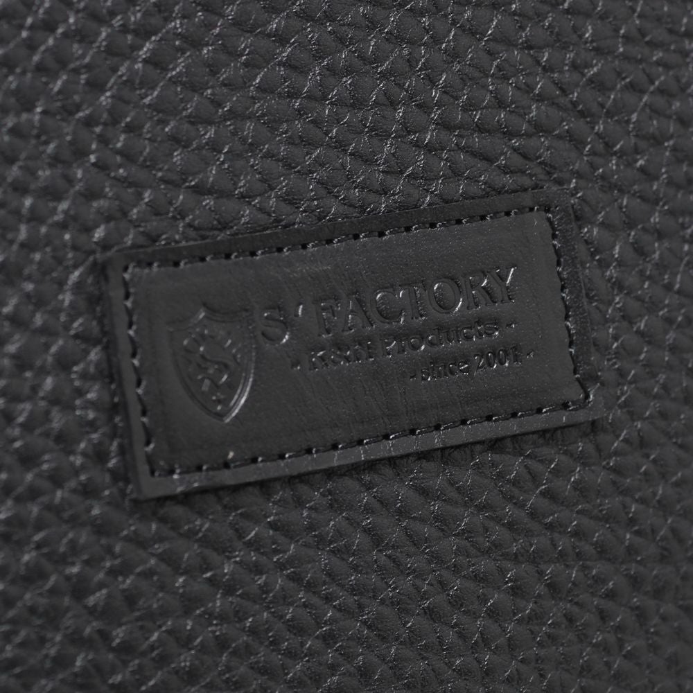 レザーブランドS'FACTORY「BURNOUTシンプルトート バッグ カウレザー ブラック（牛革）」商品画像