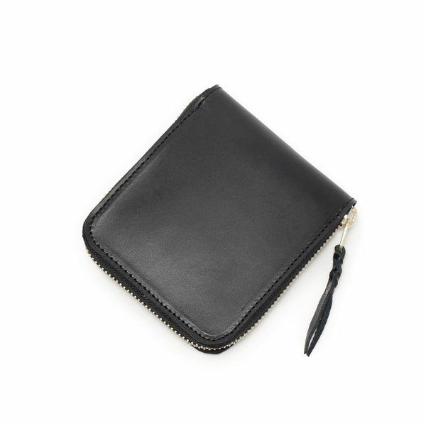 レザーブランドS'FACTORY「スリムファスナー ショート ウォレット 栃木レザー ブラック（牛革）」商品画像