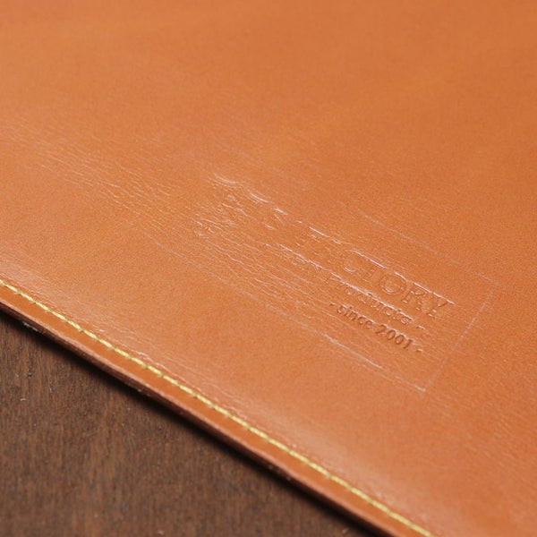 S'FACTORY「A4 シングル レザーバインダー キャメル（牛革）」商品画像