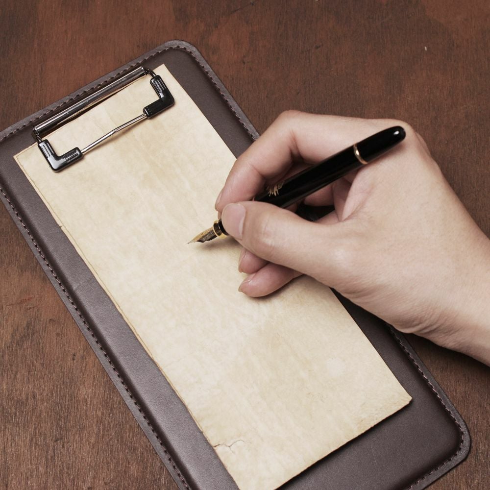 S'FACTORY「伝票サイズ シングル レザーバインダー ブラウン（牛革）」商品画像