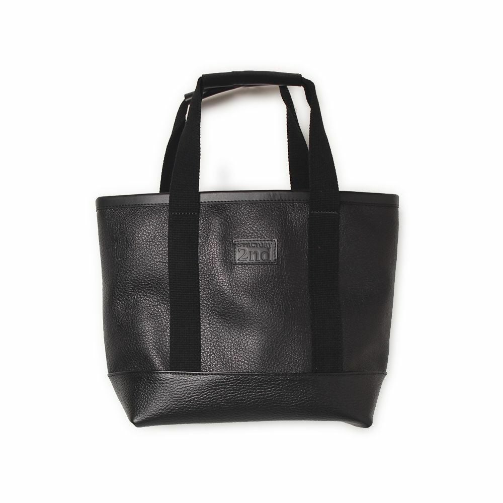 2nd ミニトートバッグ ブラック カウレザー（牛革）│メンズ革小物通販