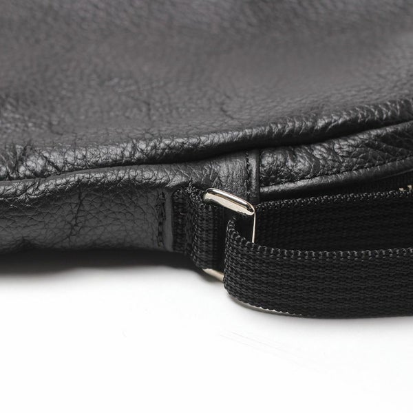 サンプル品 ショルダーポーチバッグ ブラック カウレザー