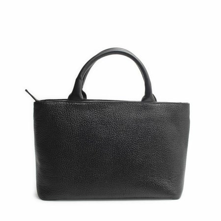 サンプル品 ミニトートバッグ ブラック カウレザー（牛革）│メンズ革 